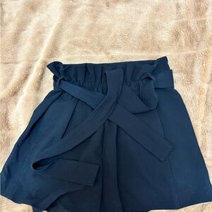 Wilfred High Waist Navy Shorts